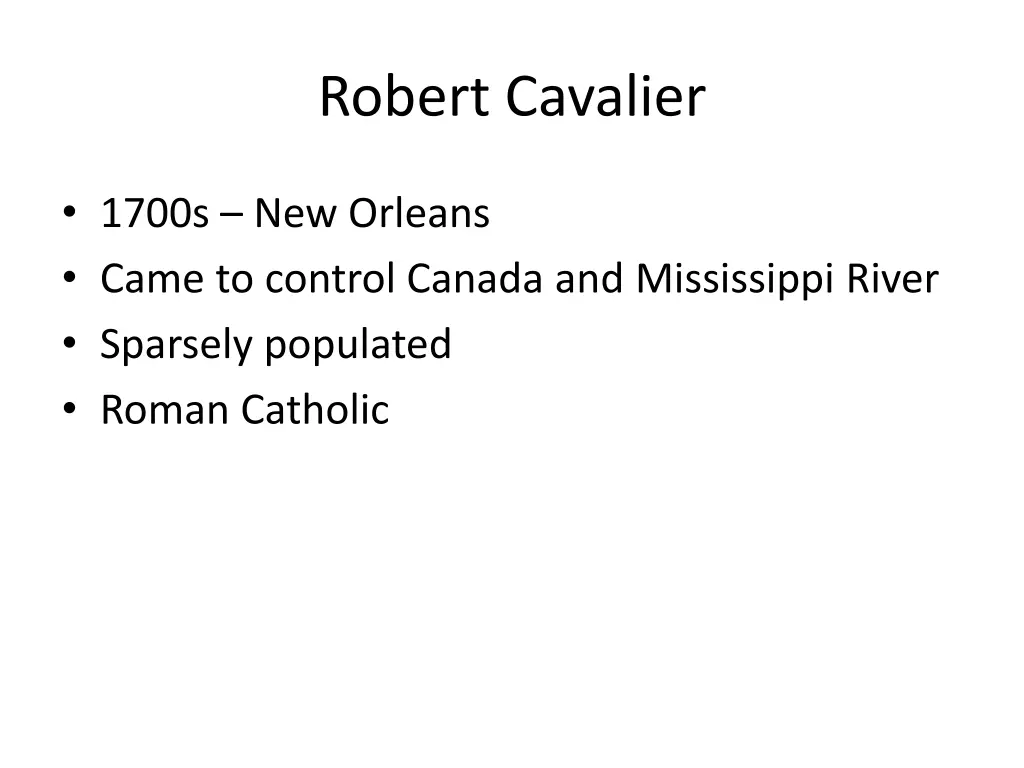 robert cavalier