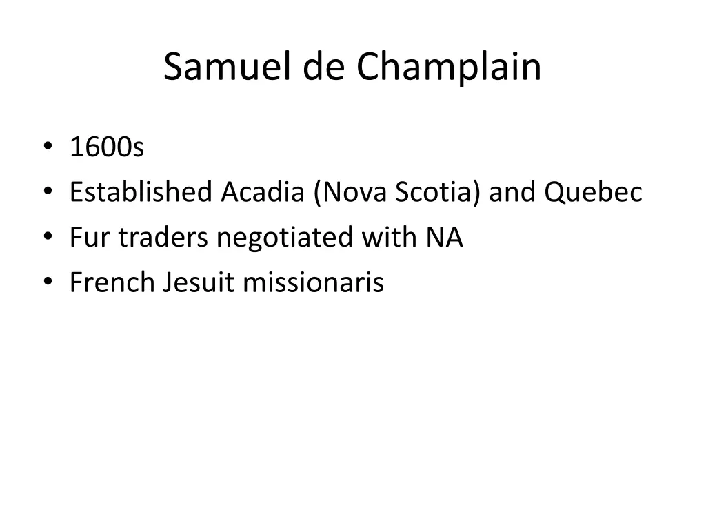 samuel de champlain