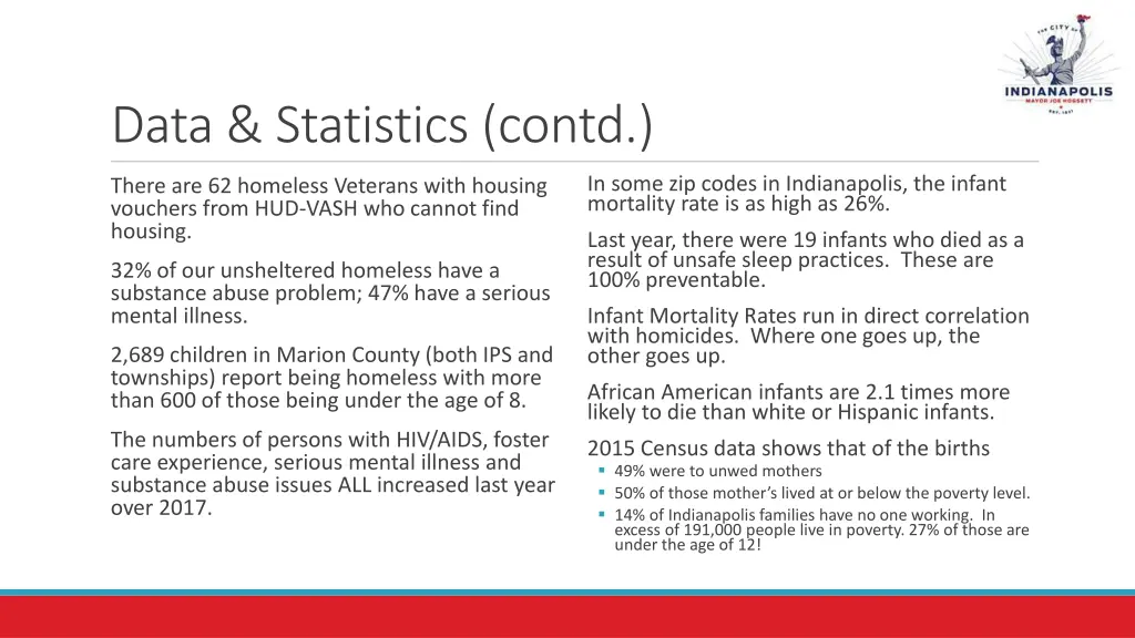 data statistics contd
