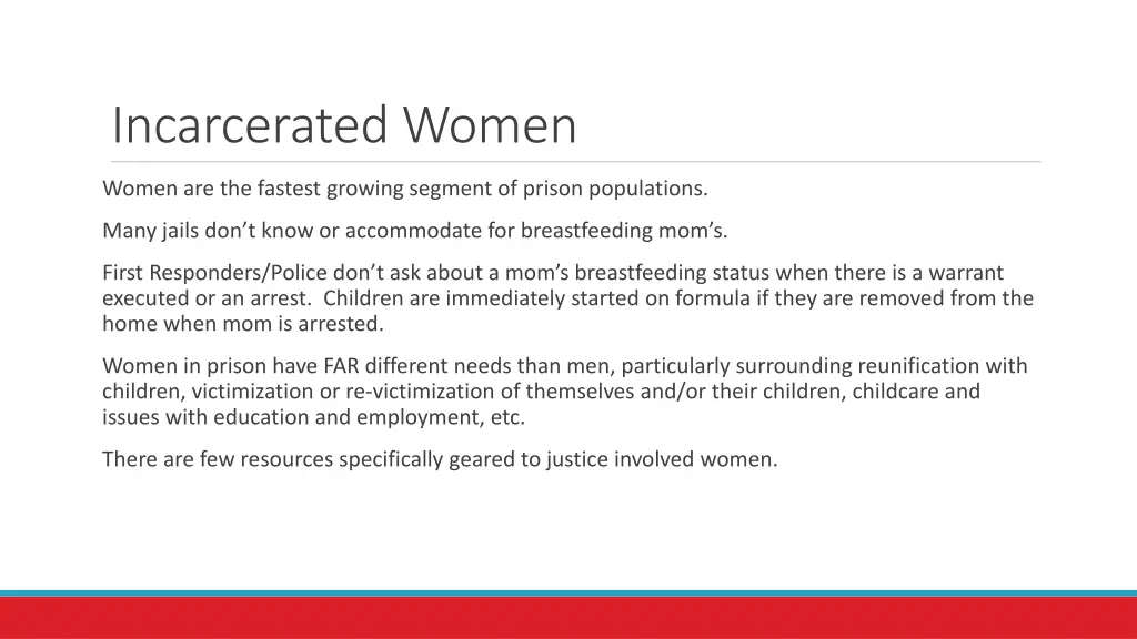 incarcerated women