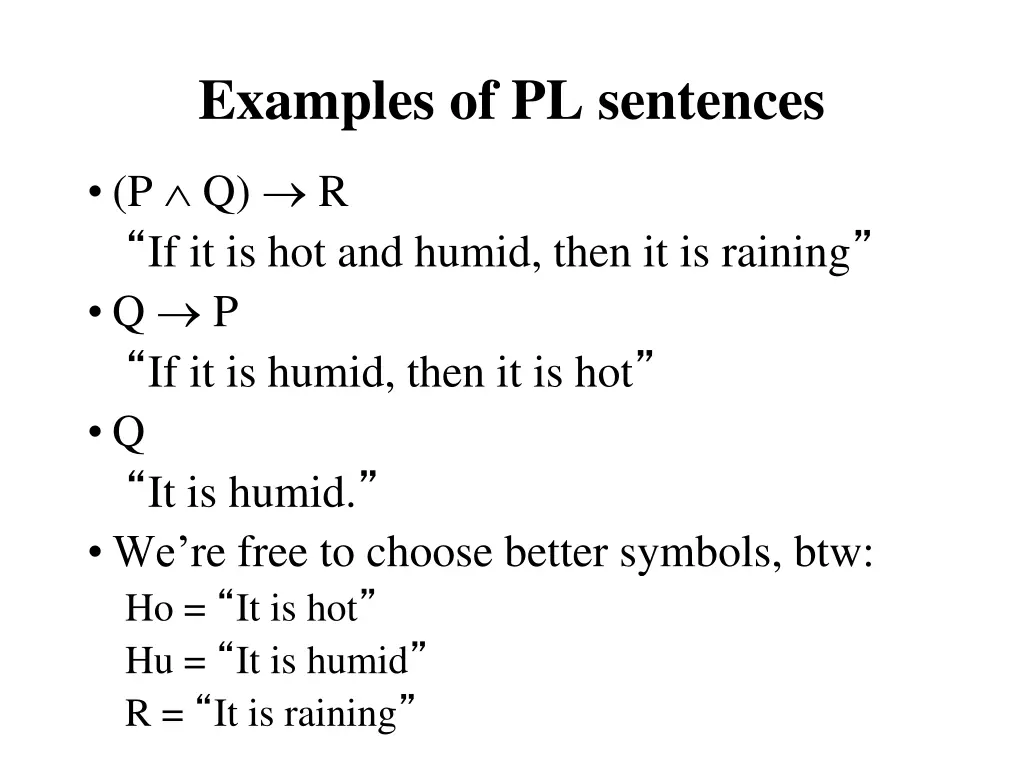 examples of pl sentences
