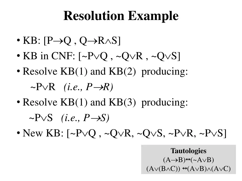 resolution example