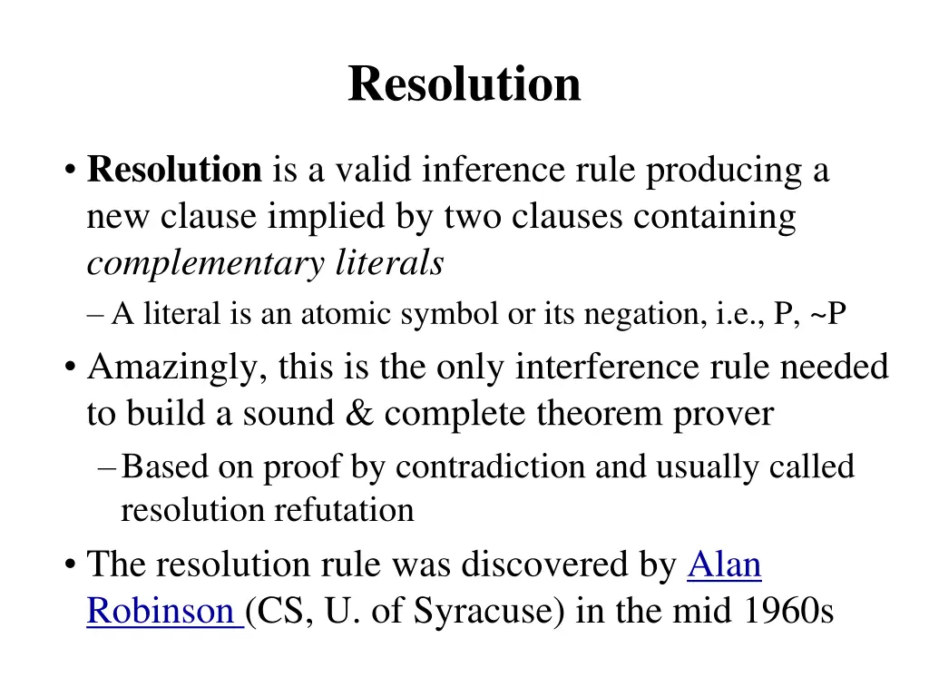 resolution