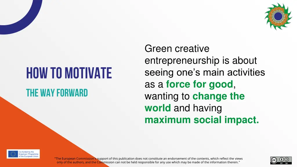 green creative entrepreneurship is about seeing
