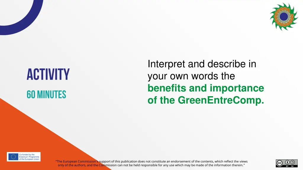interpret and describe in your own words