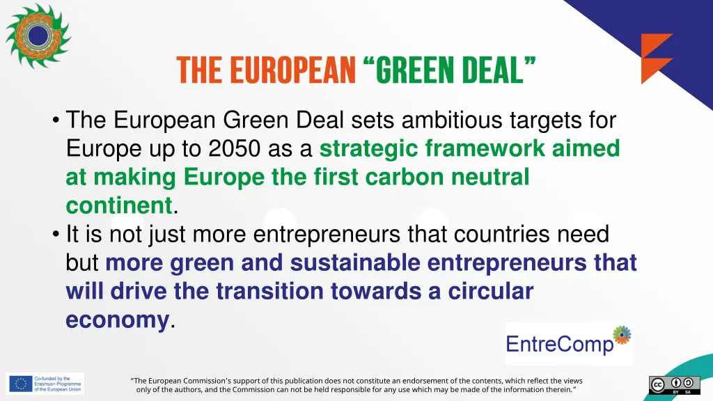 the european green deal sets ambitious targets
