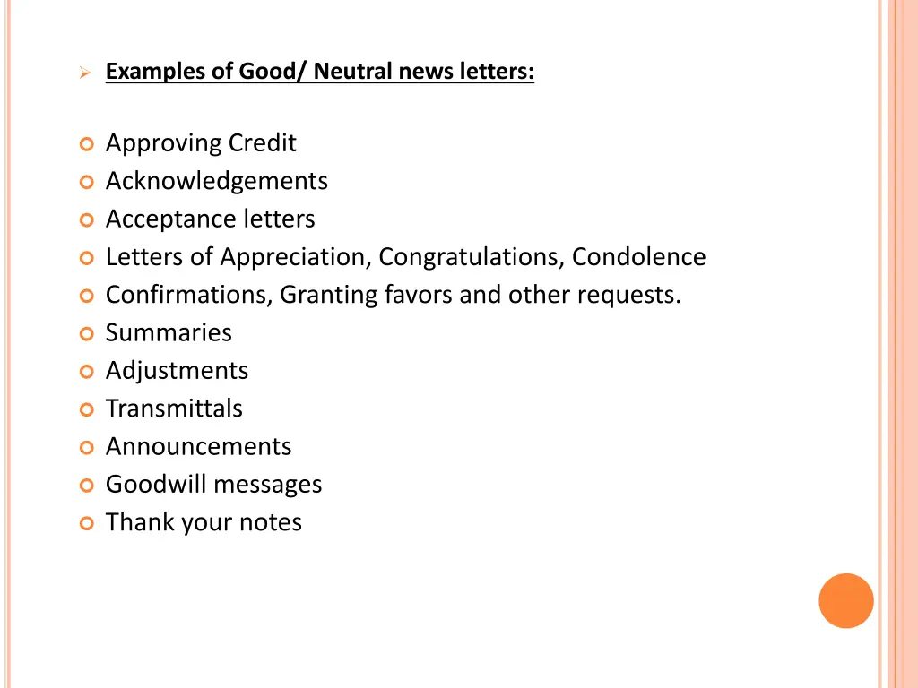 examples of good neutral news letters
