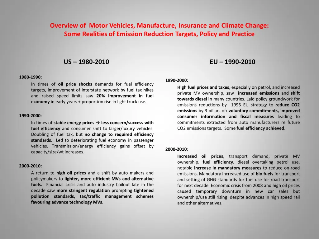 overview of motor vehicles manufacture insurance 8