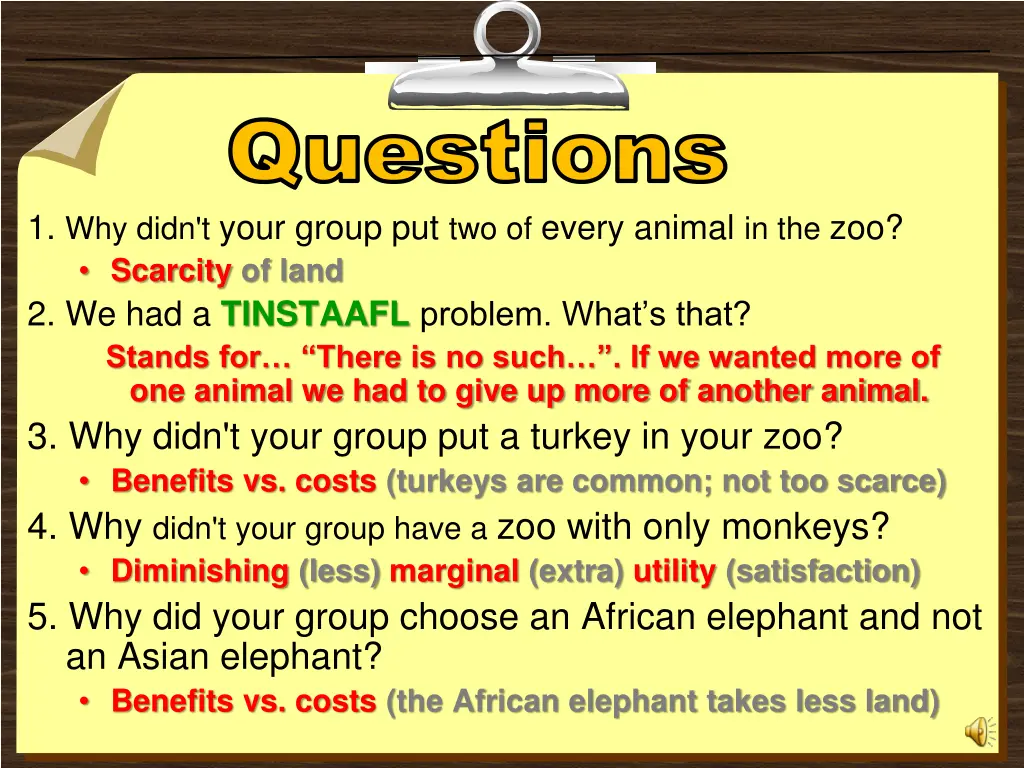 questions