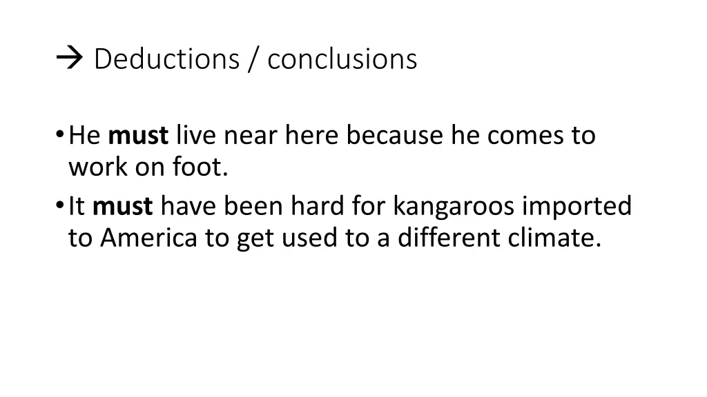 deductions conclusions