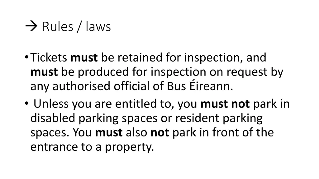 rules laws