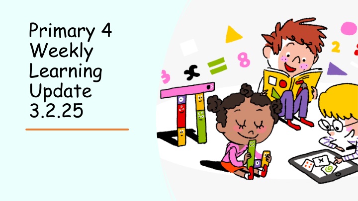 primary 4 weekly learning update 3 2 25