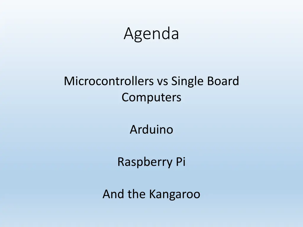 agenda