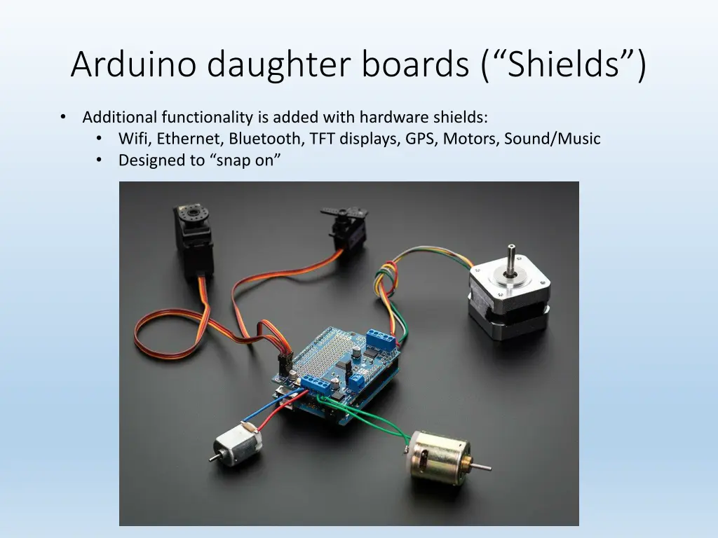 arduino daughter boards shields