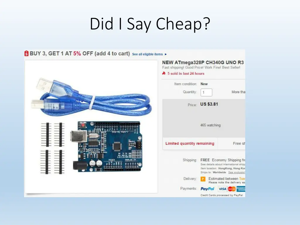 did i say cheap