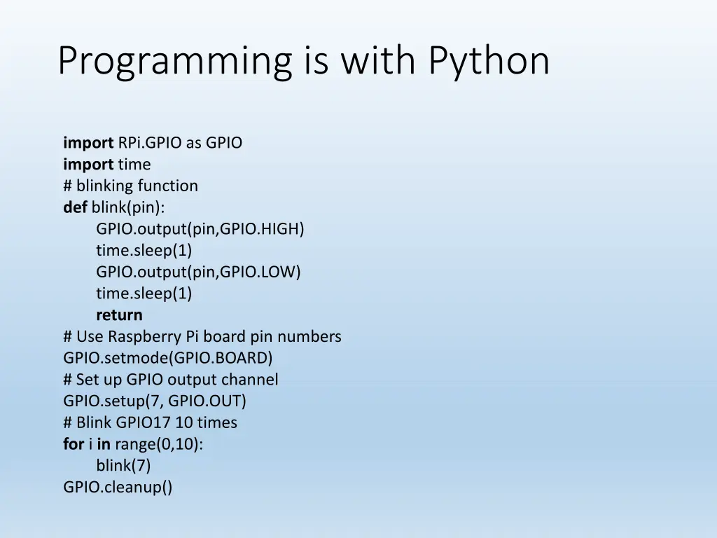 programming is with python