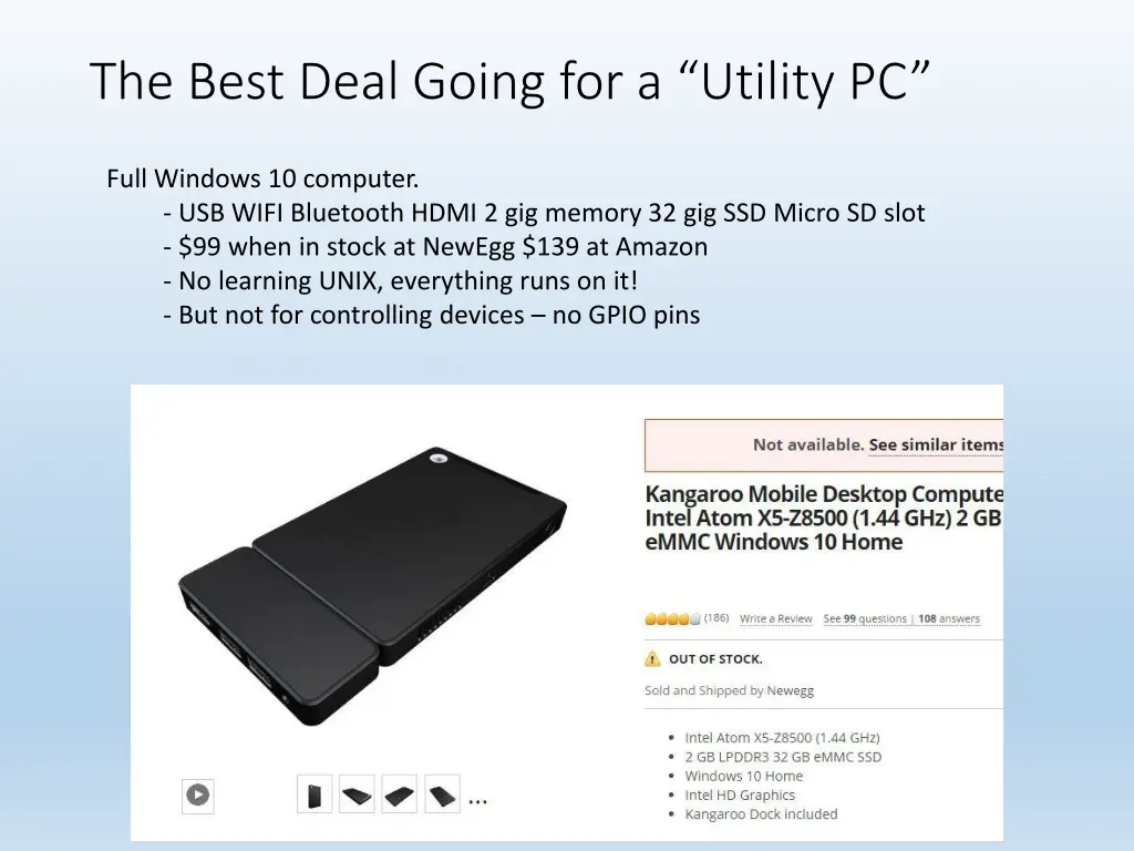 the best deal going for a utility pc
