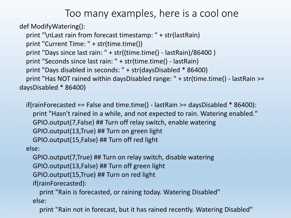 too many examples here is a cool
