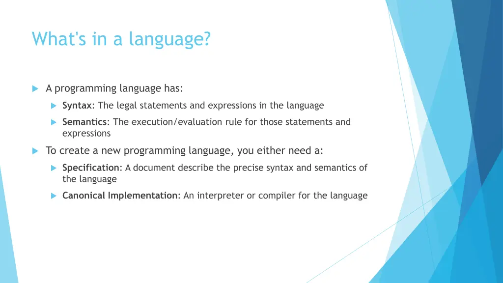what s in a language