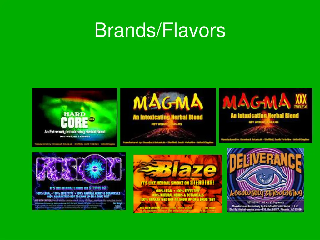 brands flavors