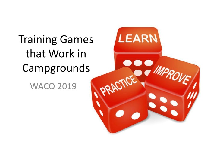 training games that work in campgrounds