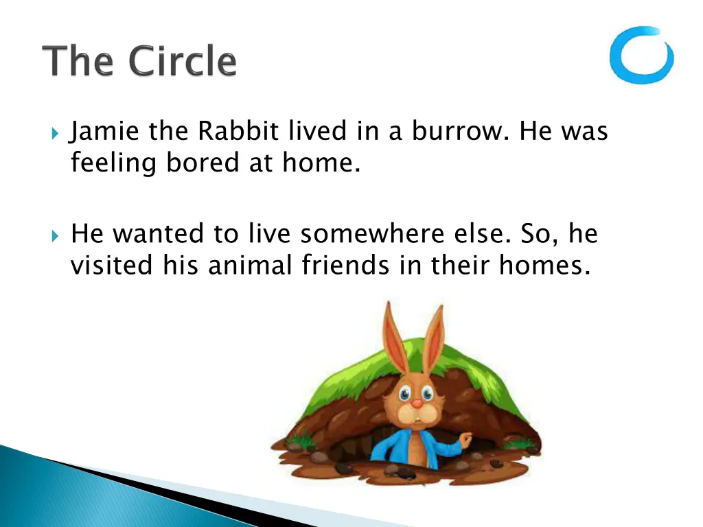 jamie the rabbit lived in a burrow he was feeling