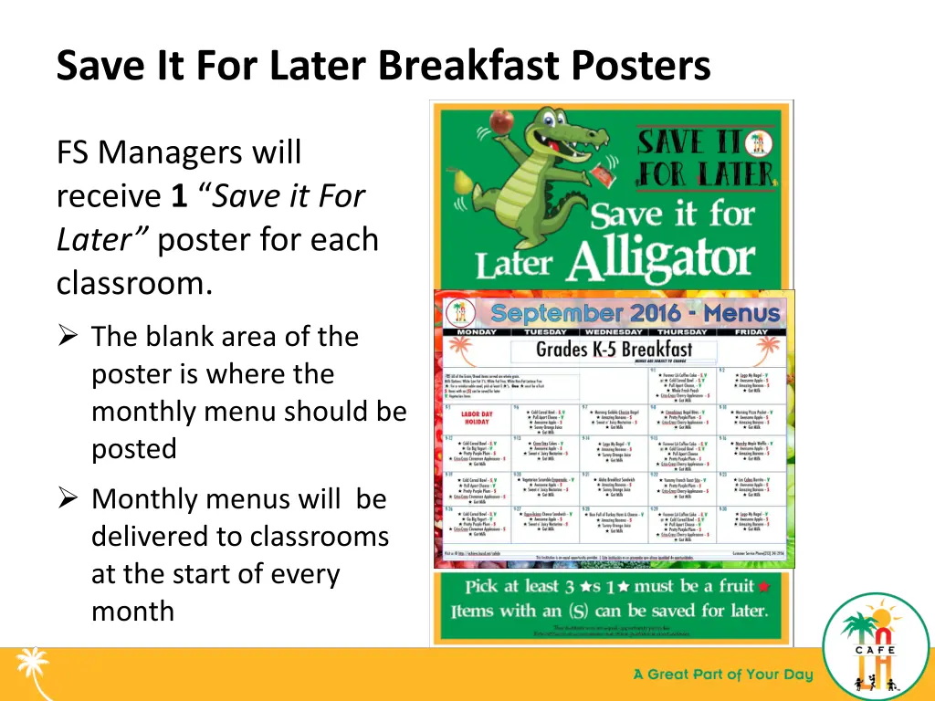 save it for later breakfast posters