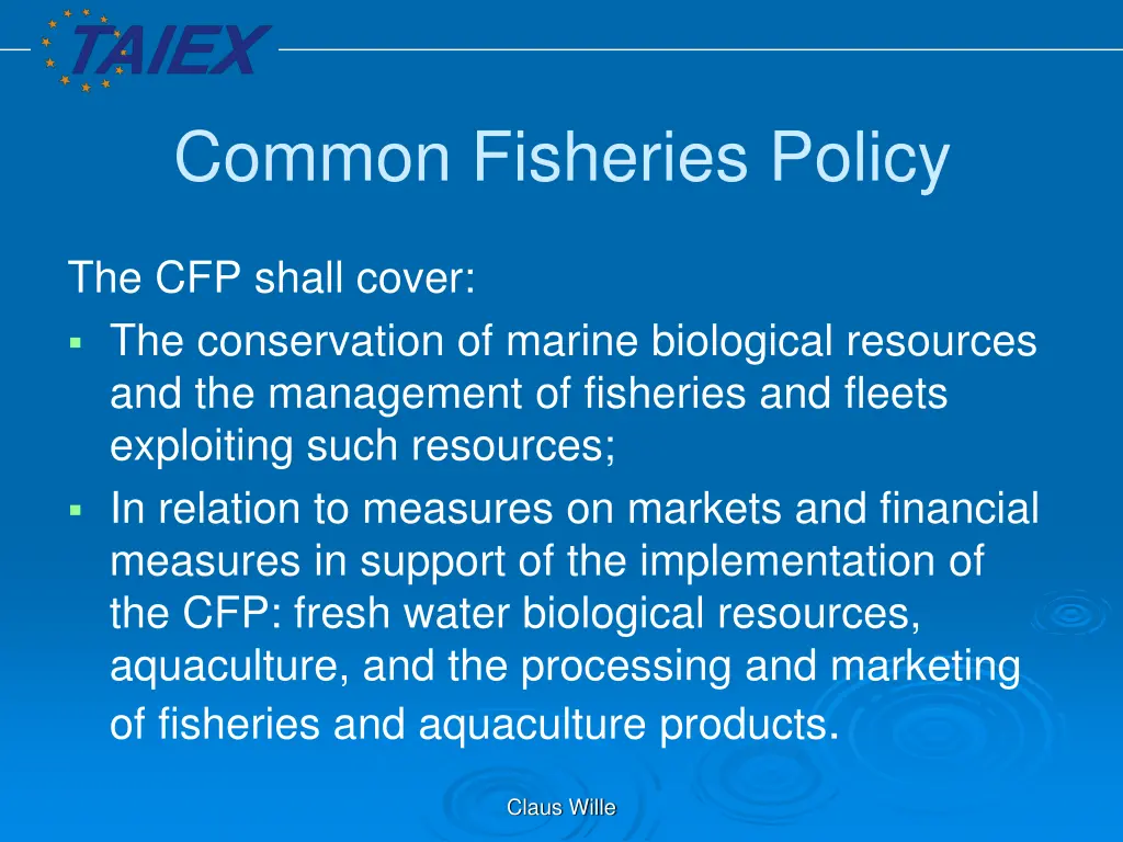 common fisheries policy 1