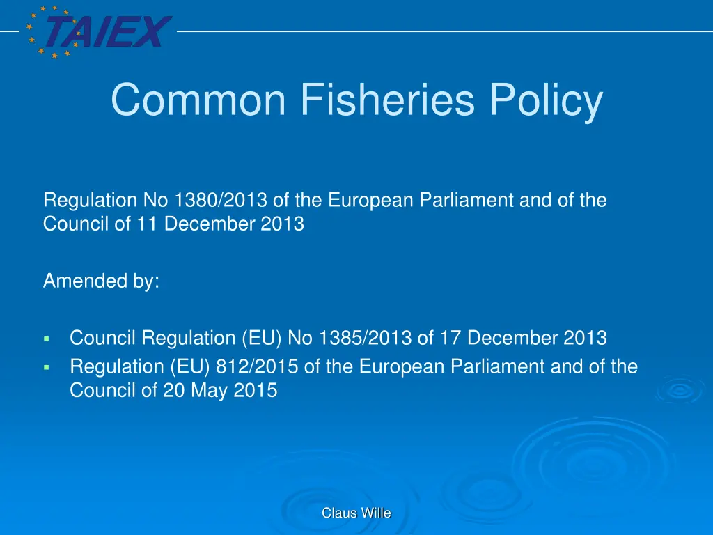 common fisheries policy