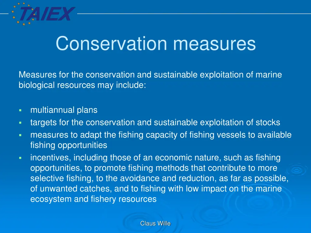 conservation measures