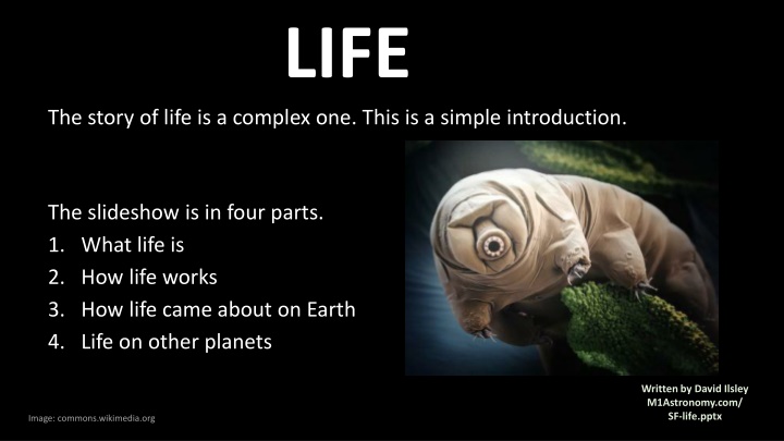 life the story of life is a complex one this