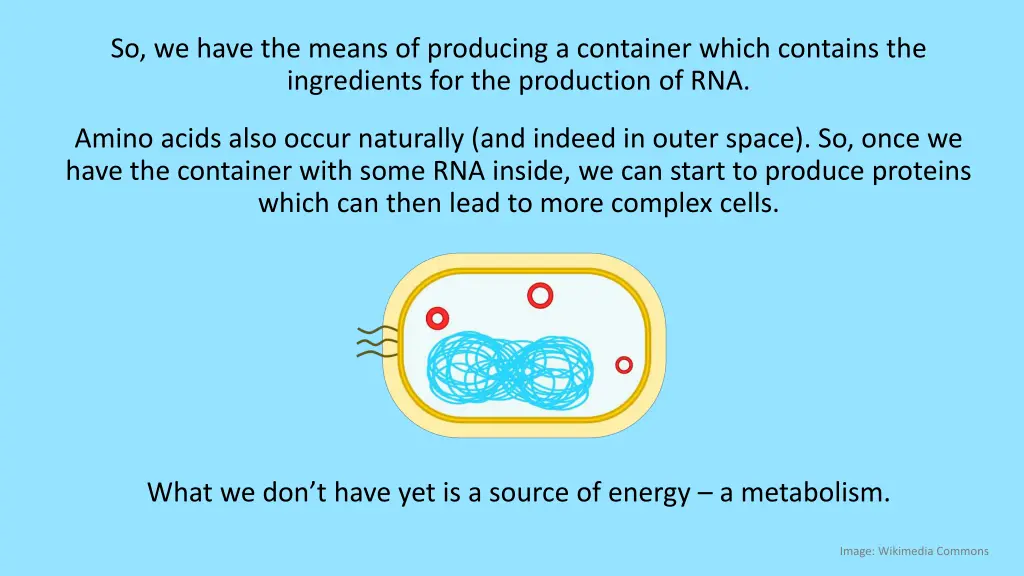 so we have the means of producing a container