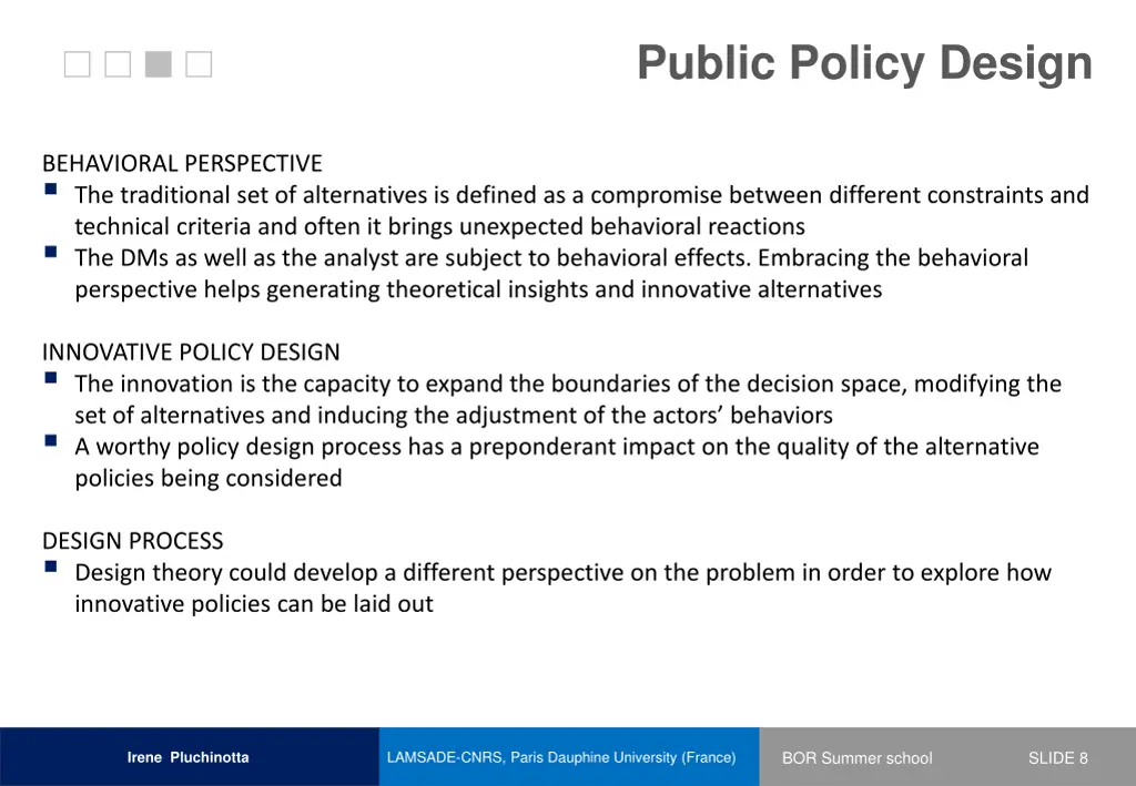 public policy design