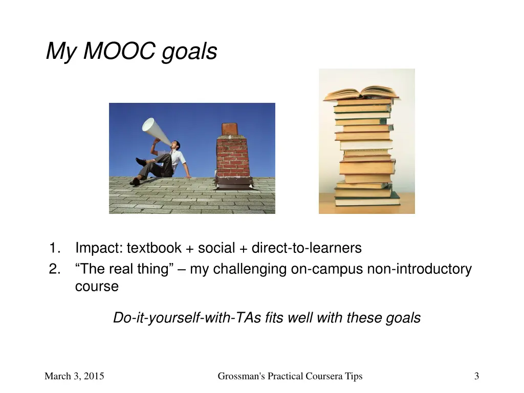 my mooc goals