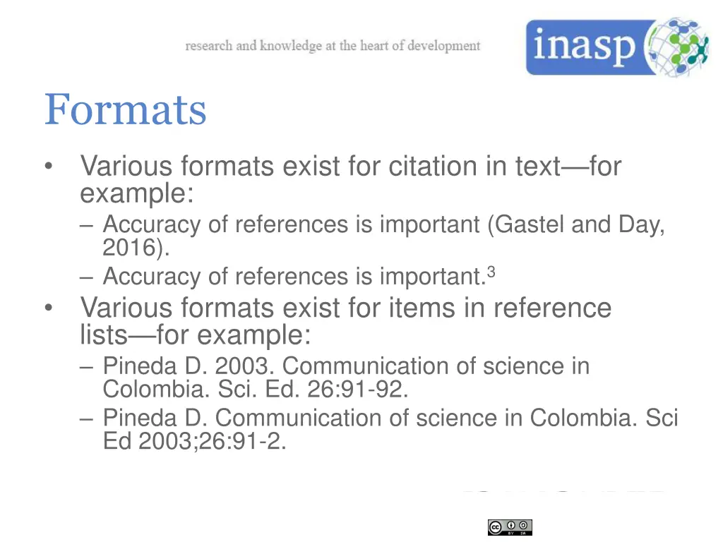formats