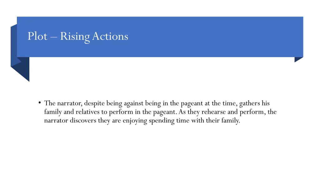 plot rising actions