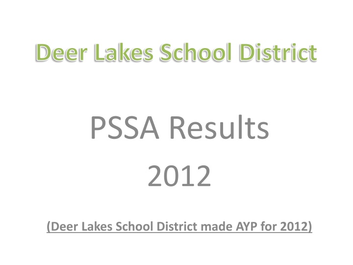 deer lakes school district