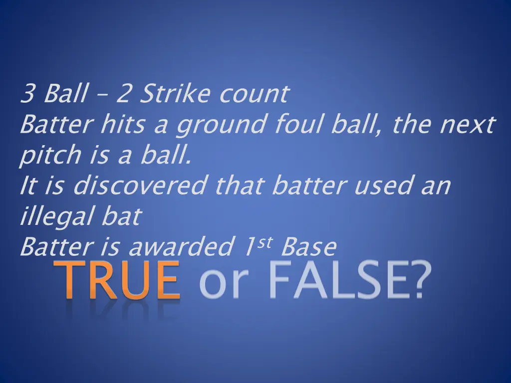 3 ball 2 strike count batter hits a ground foul