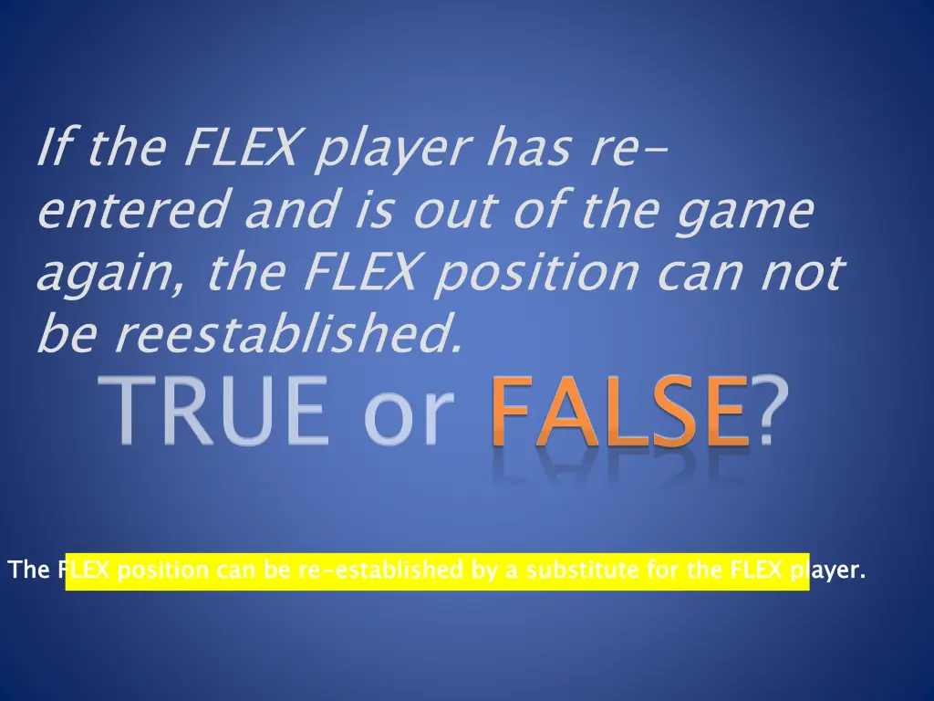 if the flex player has re entered