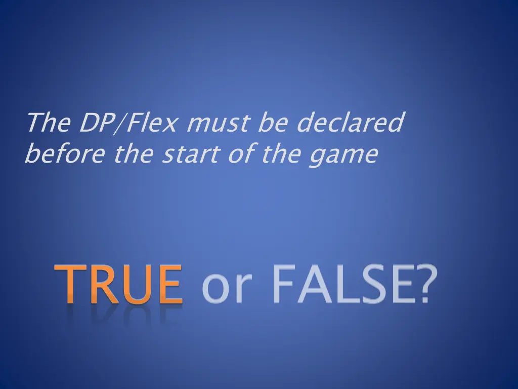 the dp flex must be declared before the start
