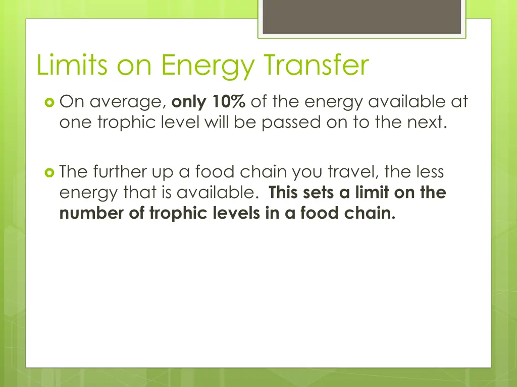 limits on energy transfer 2