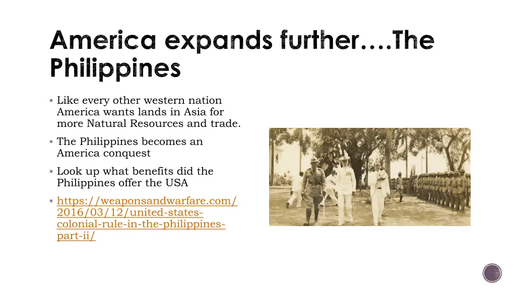 america expands further the philippines