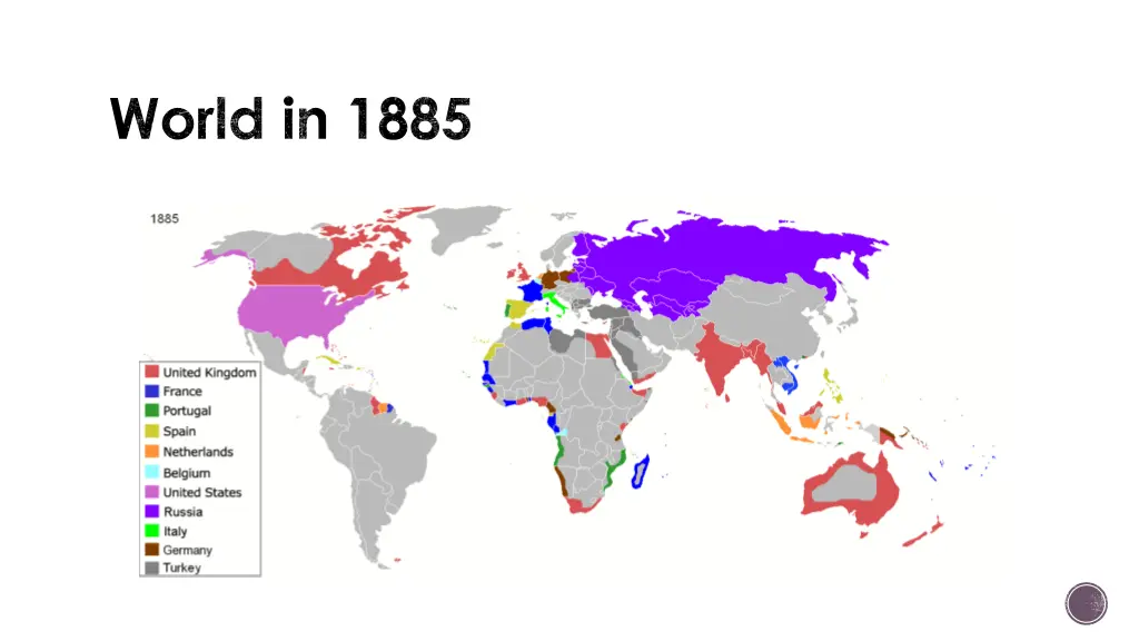 world in 1885