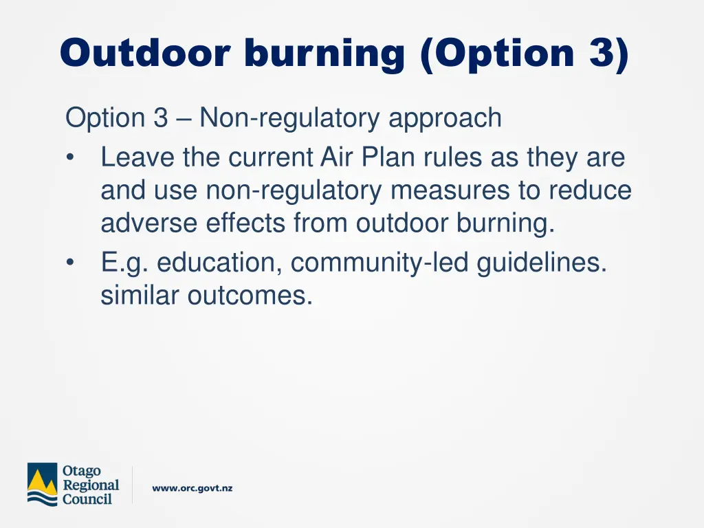 outdoor burning option 3