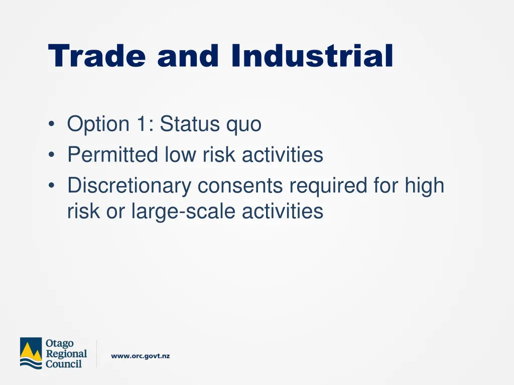 trade and industrial