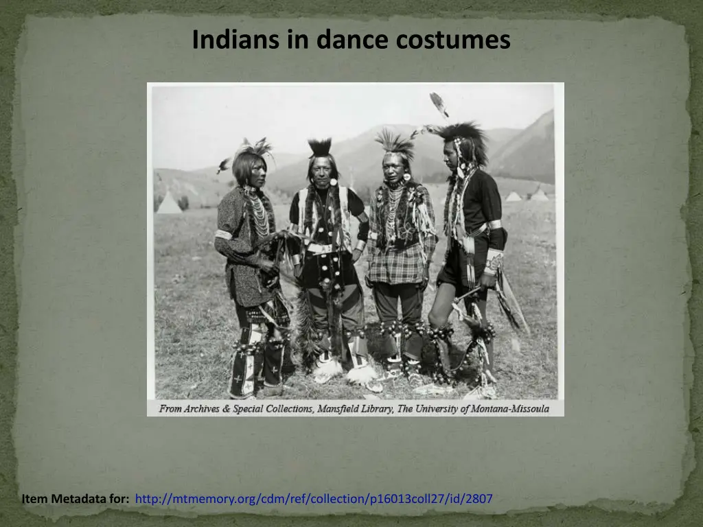 indians in dance costumes
