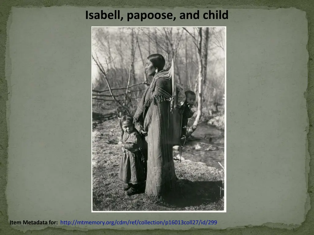 isabell papoose and child