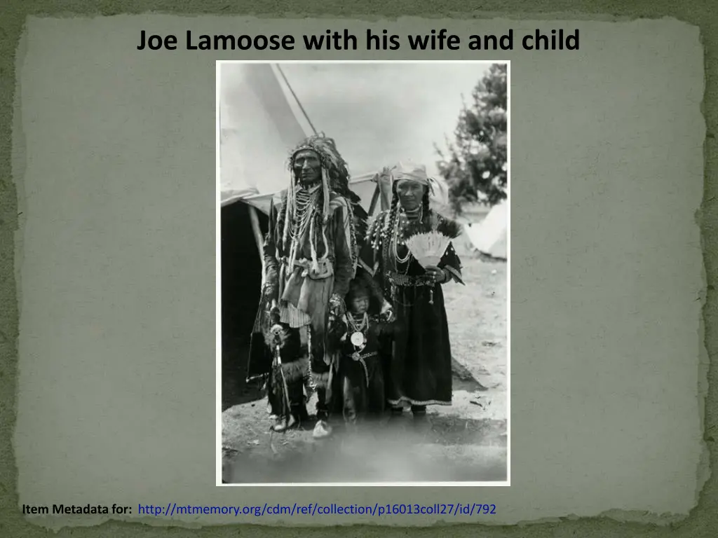 joe lamoose with his wife and child