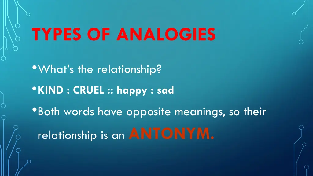 types of analogies 1