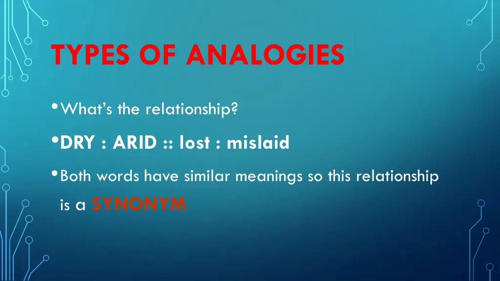 types of analogies